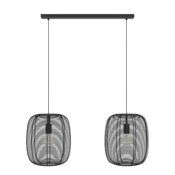 Eglo RINROE hanglamp staal zwart H: 1100 mm Clearance