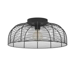 Eglo RINROE Plafondarmaturen staal zwart H: 200 mm | Ø 450 mm Discount