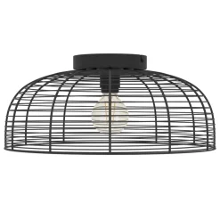Eglo RINROE Plafondarmaturen staal zwart H: 200 mm | Ø 450 mm Discount