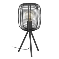 Eglo RINROE Tafellampen staal zwart H: 440 mm | Ø 200 mm Discount