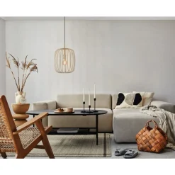 Eglo ROMAZZINA hanglamp staal zandkleuren H: 1100 mm | Ø 325 mm Discount