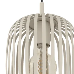 Eglo ROMAZZINA hanglamp staal zandkleuren H: 1100 mm | Ø 460 mm
