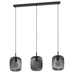 Eglo ROMAZZINA hanglamp staal zwart H: 1100 mm Outlet