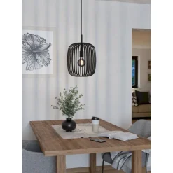 Eglo ROMAZZINA hanglamp staal zwart H: 1100 mm | Ø 325 mm Best