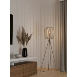 Eglo ROMAZZINA Staande lampen staal zandkleuren H: 1405 mm | Ø 325 mm Best