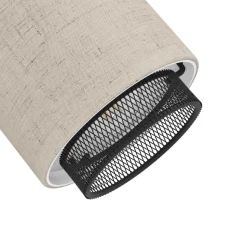 Eglo ROSLEY spot staal zwart / textiel, linnen natuur H: 185 mm Online