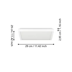 Eglo ROVITO Plafondarmaturen Kunststof wit / Kunststof wit H: 30 mm Outlet