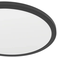 Eglo ROVITO-R Plafondarmaturen Kunststof zwart / Kunststof wit H: 30 mm | Ø 389 mm Hot