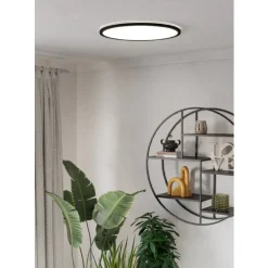 Eglo ROVITO-R Plafondarmaturen Kunststof zwart / Kunststof wit H: 32 mm | Ø 500 mm New