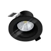 Eglo SALABATE inbouwarmatuur aluminium zwart / Glas helder Ø 88 mm Clearance