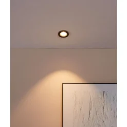 Eglo SALABATE inbouwarmatuur aluminium zwart / Glas helder Ø 88 mm Clearance