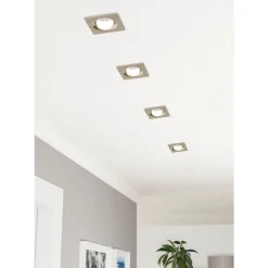 Eglo SALICETO inbouwarmatuur aluminium nikkel-mat / Glas helder H: 42 mm