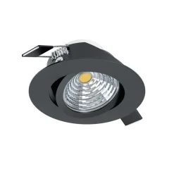 Eglo SALICETO inbouwarmatuur aluminium zwart H: 42 mm | Ø 88 mm Clearance