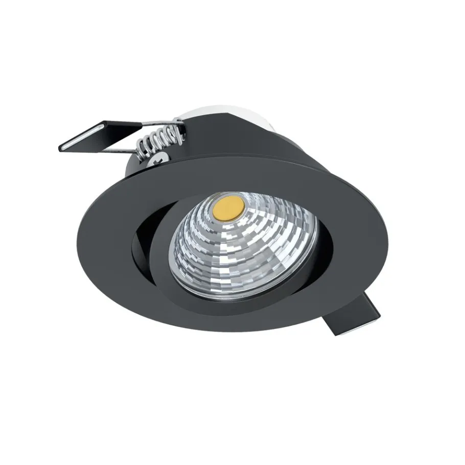 Eglo SALICETO inbouwarmatuur aluminium zwart H: 42 mm | Ø 88 mm Clearance