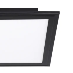 Eglo SALOBRENA 1 Plafondarmaturen aluminium, staal zwart / Kunststof wit H: 50 mm Outlet