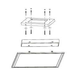Eglo SALOBRENA-A Plafondarmaturen aluminium wit / Kunststof wit H: 50 mm Clearance