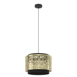 Eglo SANDBACH hanglamp staal zwart, geelkoper H: 1100 mm | Ø 420 mm Best