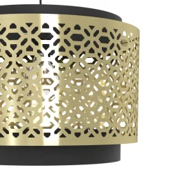 Eglo SANDBACH hanglamp staal zwart, geelkoper H: 1100 mm | Ø 420 mm Best