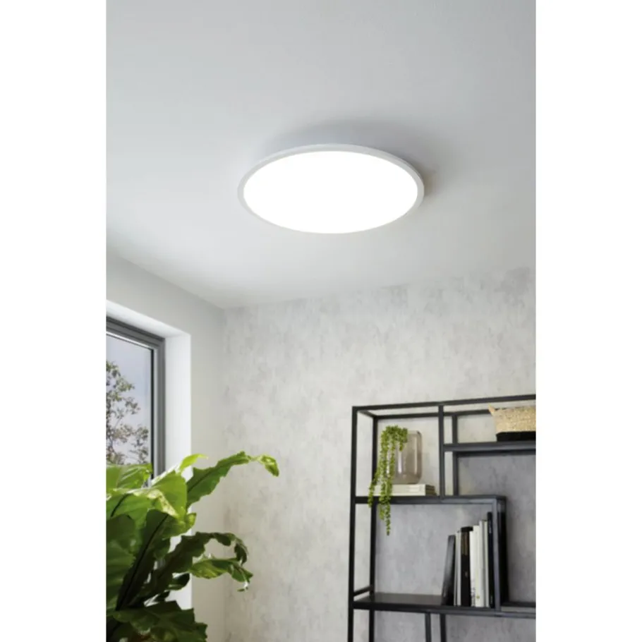 Eglo SARSINA-A Plafondarmaturen aluminium wit / Kunststof wit H: 50 mm | Ø 600 mm