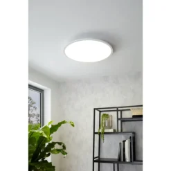 Eglo SARSINA-A Plafondarmaturen aluminium wit / Kunststof wit H: 50 mm | Ø 600 mm