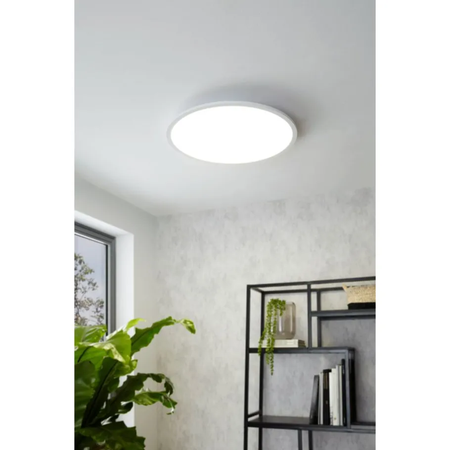 Eglo SARSINA-A Plafondarmaturen aluminium wit / Kunststof wit H: 50 mm | Ø 600 mm