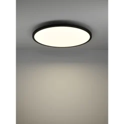 Eglo SARSINA-Z Plafondarmaturen aluminium, staal zwart / Kunststof wit H: 52 mm | Ø 600 mm Outlet