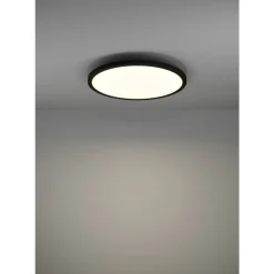 Eglo SARSINA-Z Plafondarmaturen aluminium, staal zwart / Kunststof wit H: 52 mm | Ø 450 mm Outlet