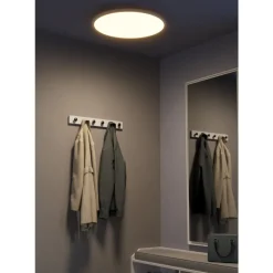 Eglo SARSINA-Z Plafondarmaturen aluminium, staal wit / Kunststof wit H: 52 mm | Ø 600 mm Outlet