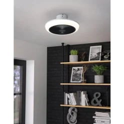 Eglo SAYULITA Ventilator met licht ABS wit / acryl melkkleurig H: 205 mm | Ø 455 mm Clearance