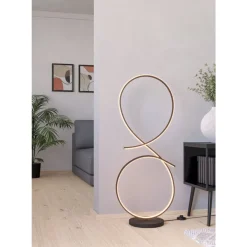 Eglo SERPINS Staande lampen aluminium, staal zwart / Kunststof wit H: 1070 mm Hot