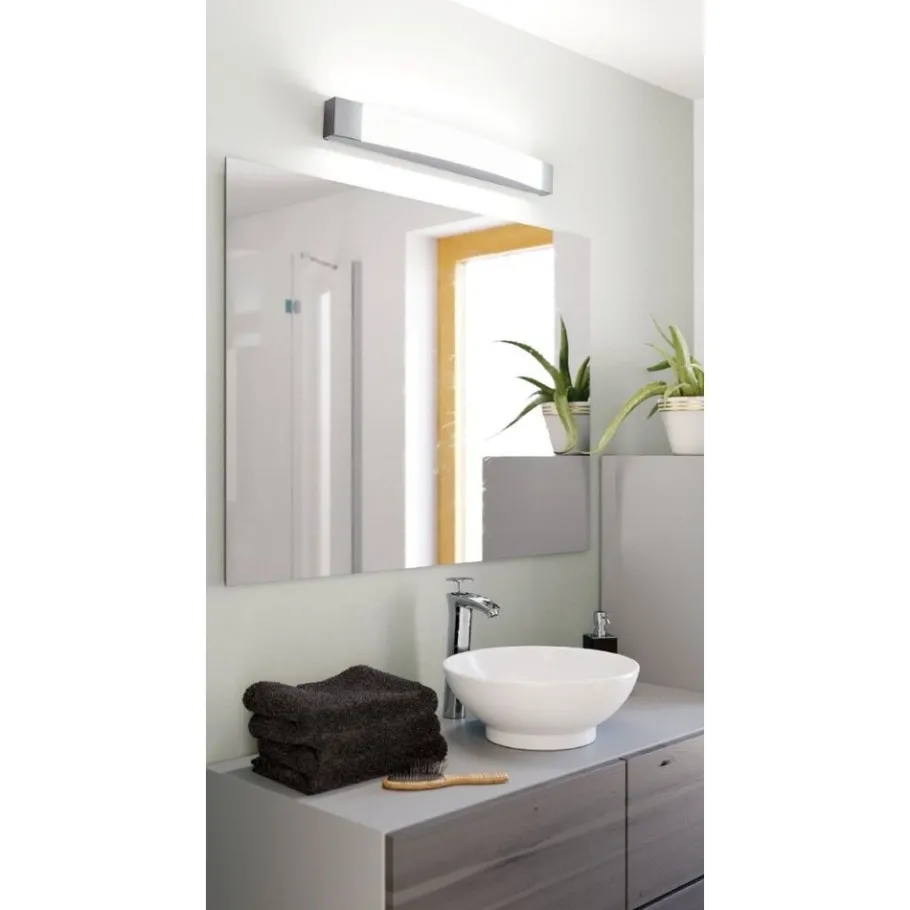 Eglo SIDERNO Spiegelarmaturen staal chroom / Kunststof satijn New