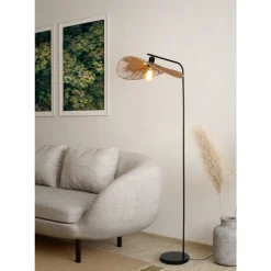 Eglo SIRUELA Staande lampen staal zwart / papier natuur H: 1600 mm Online