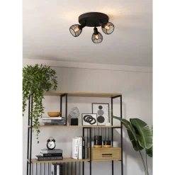 Eglo SONNINO spot staal zwart H: 185 mm | Ø 250 mm Discount