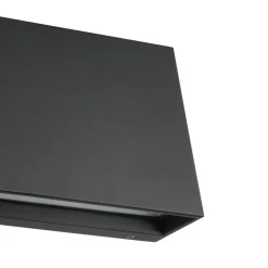 Eglo SPONGANO Wandlamp aluminium zwart / Kunststof transparant H: 120 mm Best