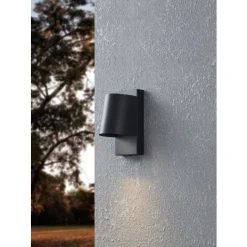 Eglo STAGNONE Wandlamp aluminium, staal zwart / Glas helder H: 205 mm Discount