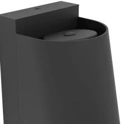 Eglo STAGNONE Wandlamp aluminium, staal zwart / Glas helder H: 205 mm Discount