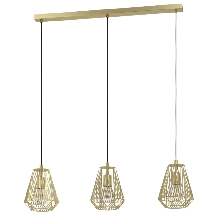 Eglo STYPE hanglamp staal goudkleuren H: 1100 mm Outlet