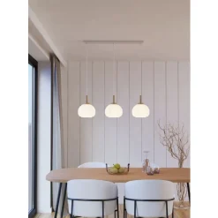 Eglo SUMMERHILL hanglamp staal, hout wit, bruin / papier wit H: 1100 mm Online