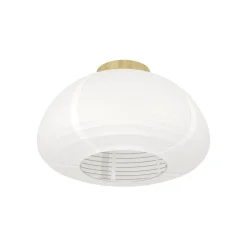 Eglo SUMMERHILL Plafondarmaturen hout, staal bruin / papier wit H: 245 mm | Ø 400 mm