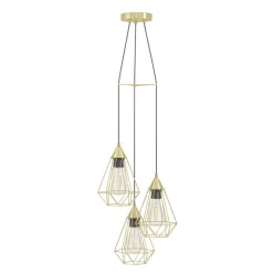 Eglo TARBES hanglamp staal geelkoper-geborsteld H: 1300 mm | Ø 355 mm Best