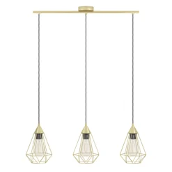 Eglo TARBES hanglamp staal geelkoper-geborsteld H: 1300 mm Best