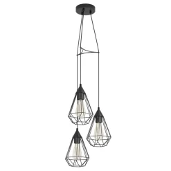 Eglo TARBES hanglamp staal zwart / staal zwart H: 1100 mm | Ø 310 mm Sale