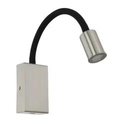 Eglo TAZZOLI Wandlamp staal, kunststof nikkel-mat, zwart H: 300 mm Sale
