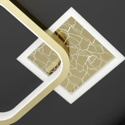 Eglo TIRIOLO Wand-/plafondlamp staal, kunststof zwart, goud H: 60 mm