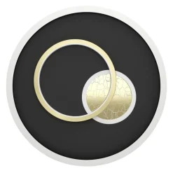 Eglo TIRIOLO Wand-/plafondlamp staal, kunststof zwart, goud H: 60 mm | Ø 380 mm Outlet