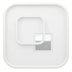 Eglo TIRIOLO Wand-/plafondlamp staal, kunststof wit, zilver H: 60 mm Online