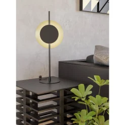 Eglo TOCINA Tafellampen staal zwart, geborsteld messing H: 600 mm