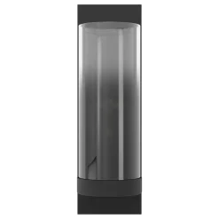 Eglo TOOTHILL Wandlamp staal zwart / glas gestoomd zwart-transparant H: 360 mm Discount