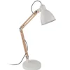 Eglo TORONA 1 Tafellampen staal wit / Hout natuur H: 605 mm Best