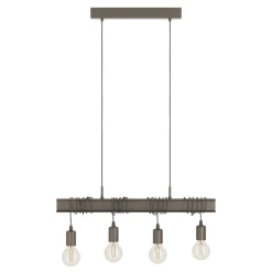 Eglo TOWNSHEND 4 hanglamp staal antiek bruin, zwart H: 1100 mm Hot